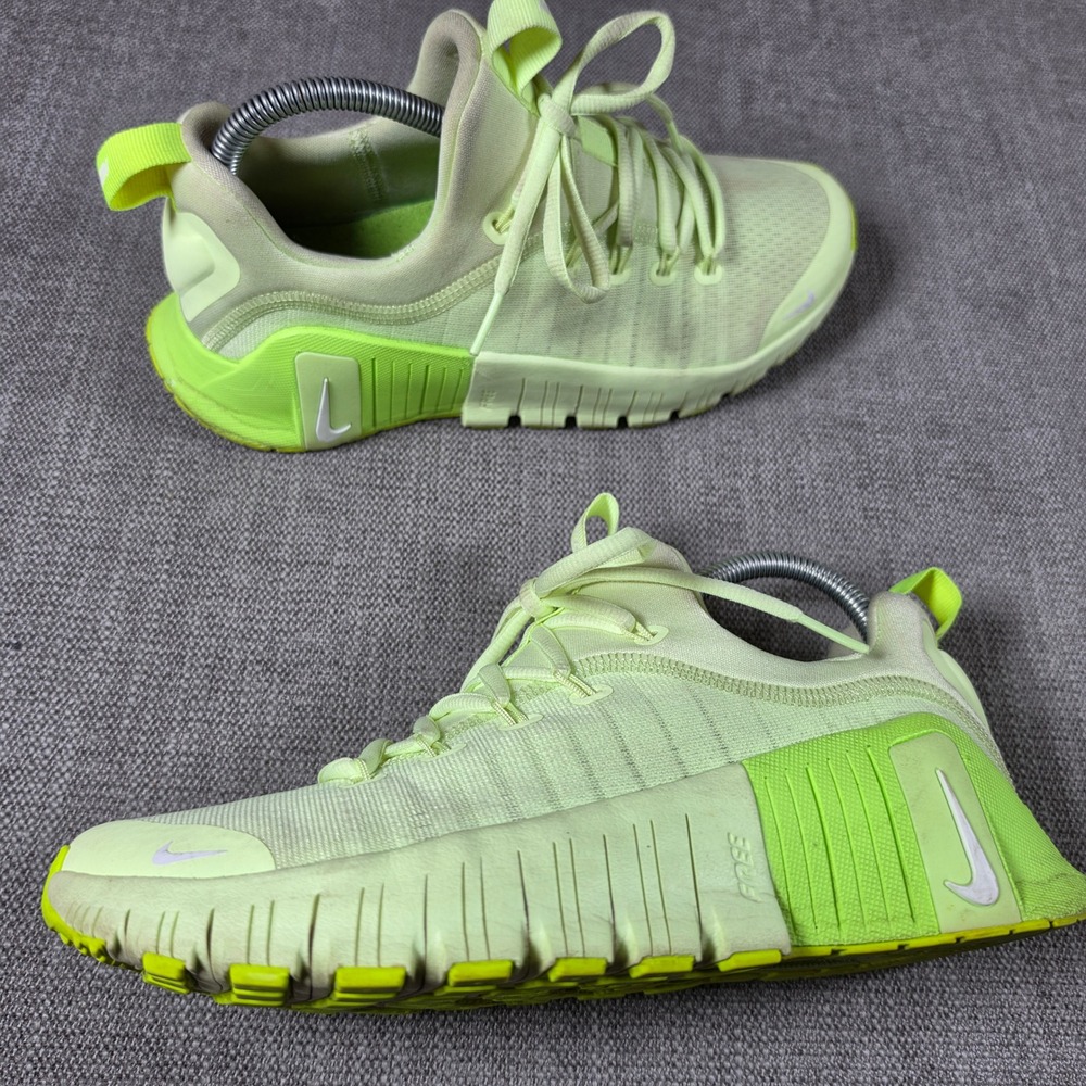 Nike Free Metcon 6 Mens 8.5 Volt Lime Green FJ7126-702 Training Shoes